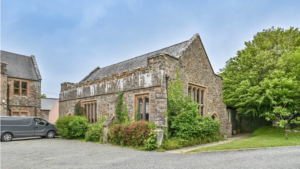 Kilkhampton home for sale has "cathedralesque" ceilings and sits in