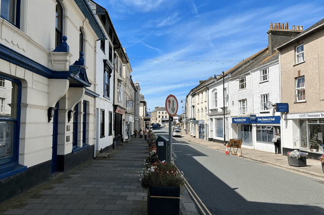 A really quiet Fore Street in Callington. Picture: Lee Trewhela / LDRS