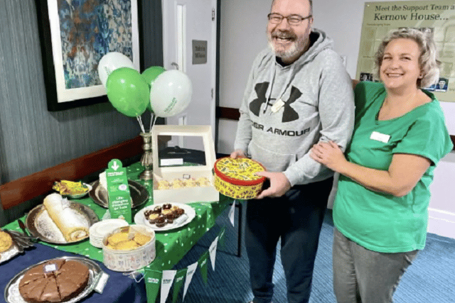A 'latte' fun had by residents at Kernow House charity coffee morning 