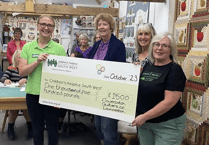 Launceston’s quilters raise £1,500 for hospice