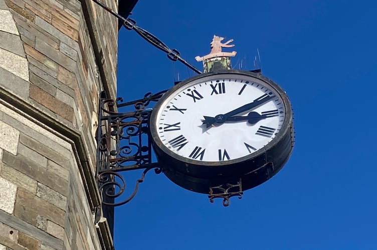 The clock will tick again once power is restored during the renovation process