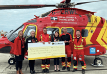 Launceston agency donate thousands to Cornwall Air Ambulance