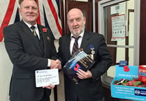 Bude RBL receive huge donation for Poppy Appeal