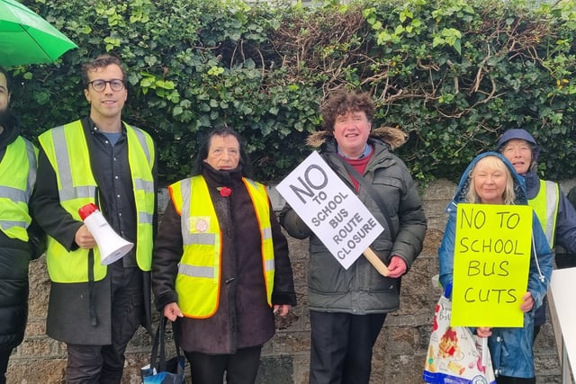 Protest march against bid to cut Cornwall school bus routes