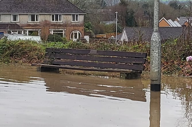 Flooding in Callington