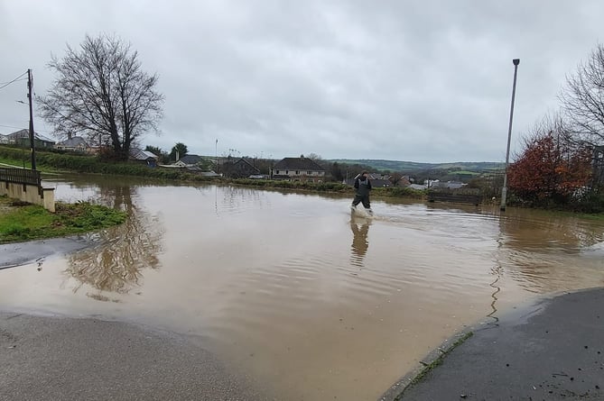 Flooding in Callington