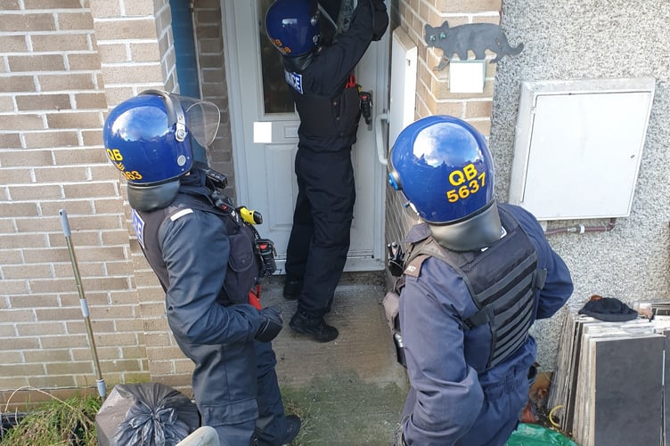 Search warrant in Bude
