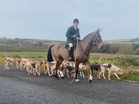 East Cornwall Hunt hold Boxing Day meet