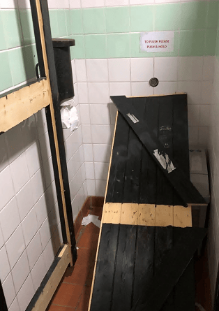 Bodmin toilets damage