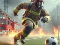 Launceston Fire Station take on Callington in football friendly 
