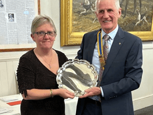 Bude Deacon receives coveted Rotary memorial award