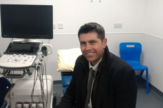 Scott Mann pictured inside Bodmin diagnostic centre