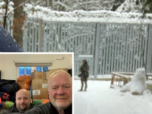 Locals deliver aid to trapped refugees in Belarus