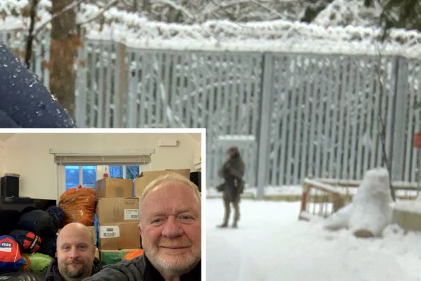 Cornwall pair help refugees in Belarus