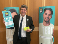MP publicly tested for HIV in national awareness campaign