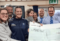 Bodmin Rugby Club donate to memorial trust