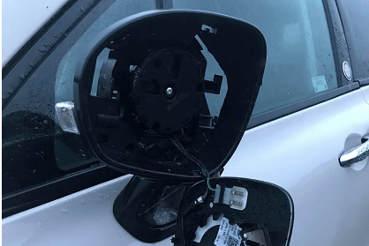 Damage to a vehicle in Bodmin.