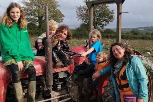 Geri Mann and her family