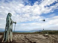 Special delivery at historic site in Tintagel 