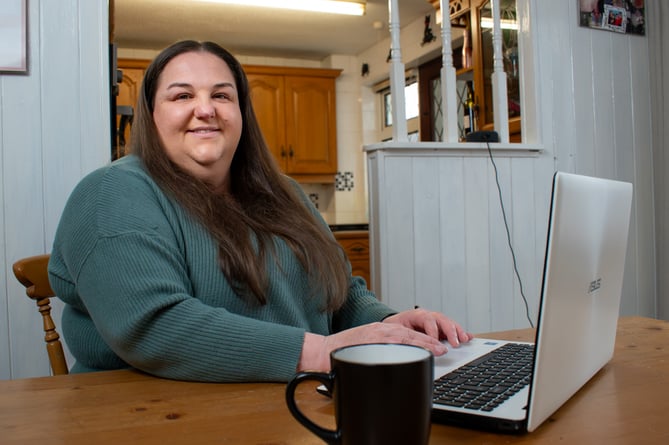 Ellen Morris from Lanivet has said that the new broadband service had been transformational for her family