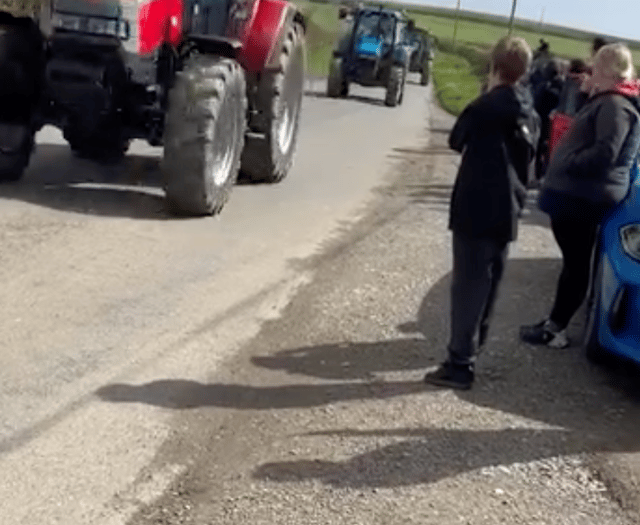 Young farmer tractor run blessed with dry weather 