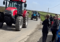 Young farmer tractor run blessed with dry weather in Callington