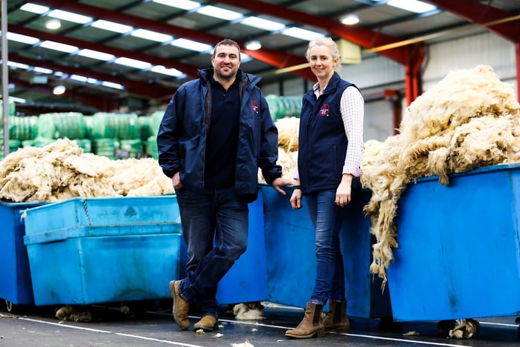 Matt Smith and Susie Parish, British Wool Ambassadors England