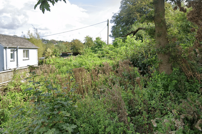 The land at Burnard's Lane where the buildings are set to be located. 
