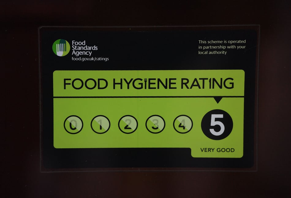 Food hygiene ratings given to 33 Cornwall establishments
