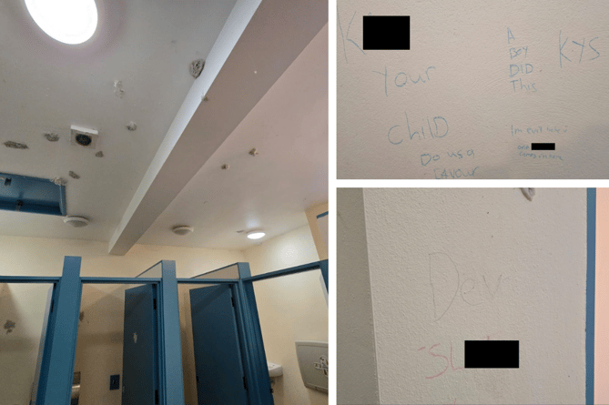 Bude Crooklets toilets vandalism
