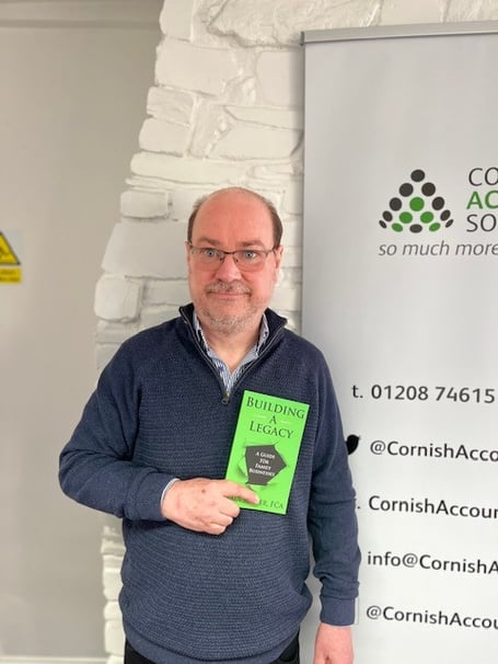Paul Miller, an experienced business adviser and accountant based in Bodmin, with his new book