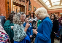 Staff from women's help centre meet the Queen 