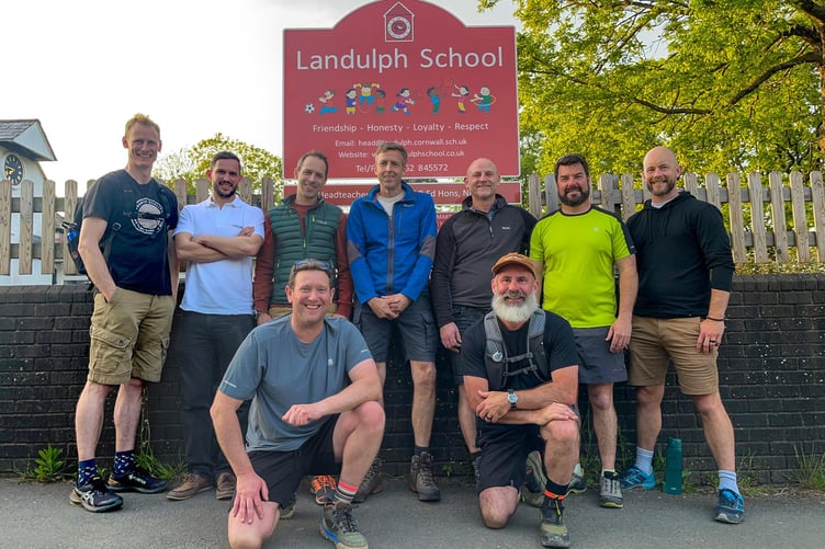 James, Andy, Ben, Frank, Arron, Chris, Dan, Steve, Christian and Brian will be raising money for Landulph School