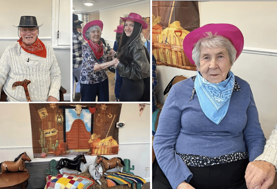 Care home residents embrace a wild west theme