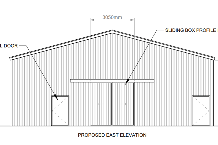 A design for the proposed agricultural building (Cornwall Council)