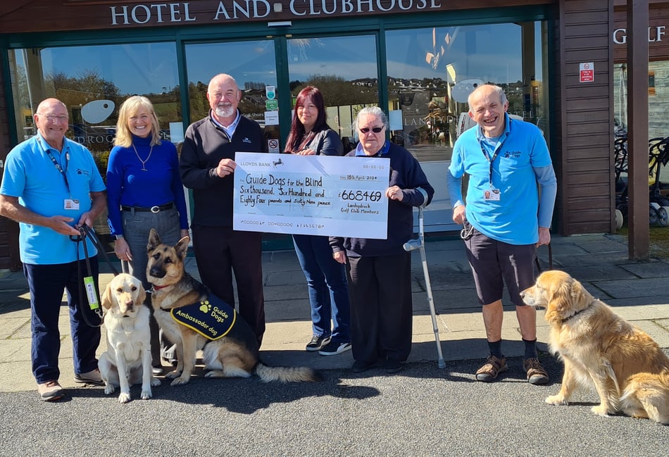 Golf club smash fundraising target for Guide Dogs