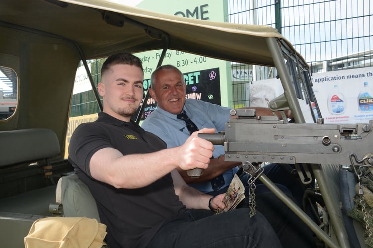 Holsworthy '44 donation with a jeep