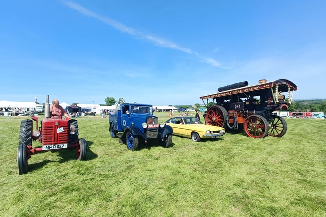 The large array of steam and vintage vehicles on display makes for an exciting show