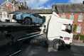 Road blocked after HGV collides with wall in Launceston