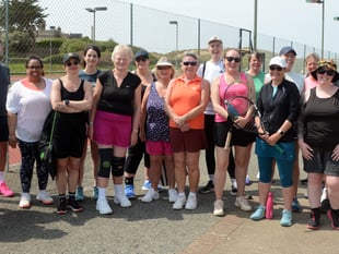 Bude Tennis Club host touring side