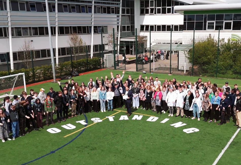 Further education college reissued outstanding Ofsted inspection 