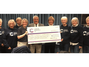 Cancer charity receive huge £17,000 donation