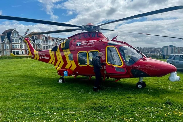 Air ambulance supported in saving lives with £10,000 donation 