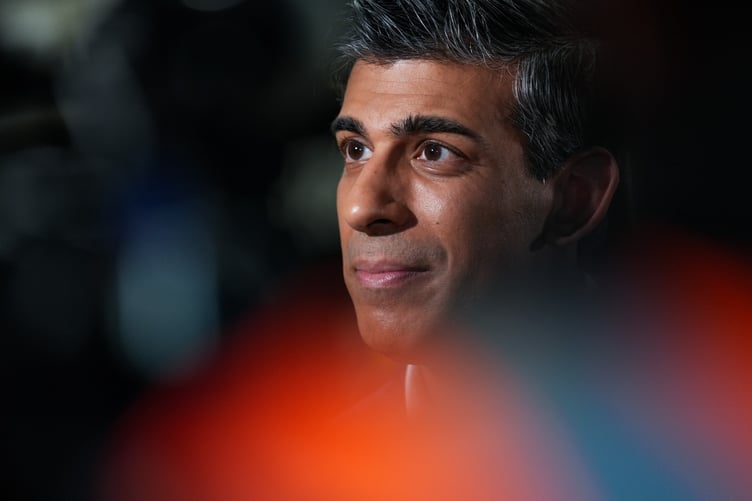 The Prime Minister Rishi Sunak visited GWR's railway depot in Penzance on Wednesday, May 29. (Picture: Edward Massey/CCHQ)