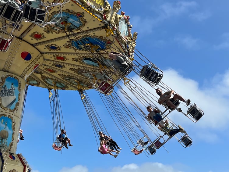 Flambards' Sky Swinger ride, which is due to be retired