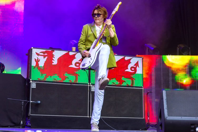 Manic Street Preachers took to the stage at the Eden Project on Saturday. Picture: Ben Foster
