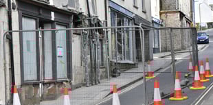 Main town through road remains closed after partial building collapse