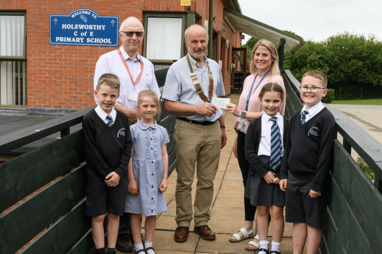 Holsworthy Rotary School Donation