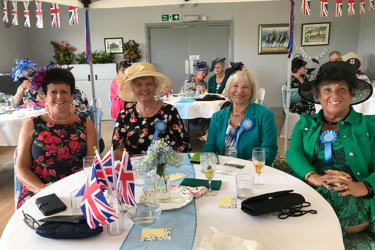 Guests enjoyed a special cream tea in a wonderfully decorated Clawton parish hall