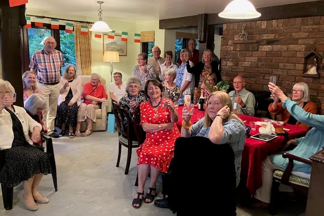 Members of Week St Mary Bonaventures WI enjoying their social evening